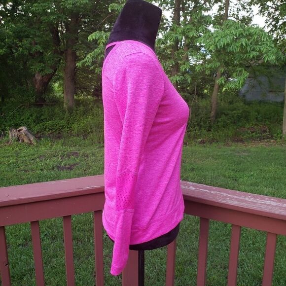 Reebok Girls Long Sleeve Pullover Shirt, sz Large,  Pink - Picture 3 of 10